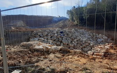 Travaux de la digue en 2020 et 2021